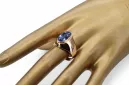 Russian Soviet rose 14k 585 gold Alexandrite Ruby Emerald Sapphire Zircon ring  vrc077