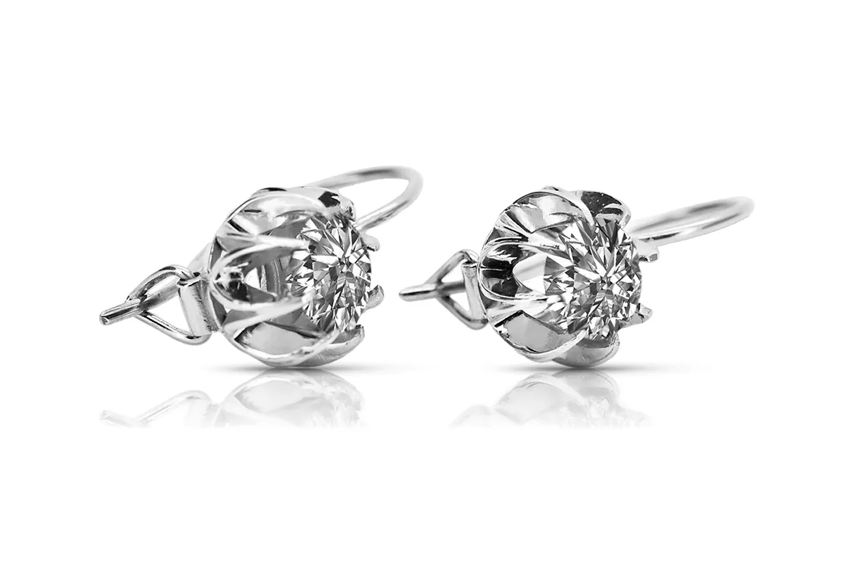 Vintage Vintage 925 Silver earrings setting vec062s