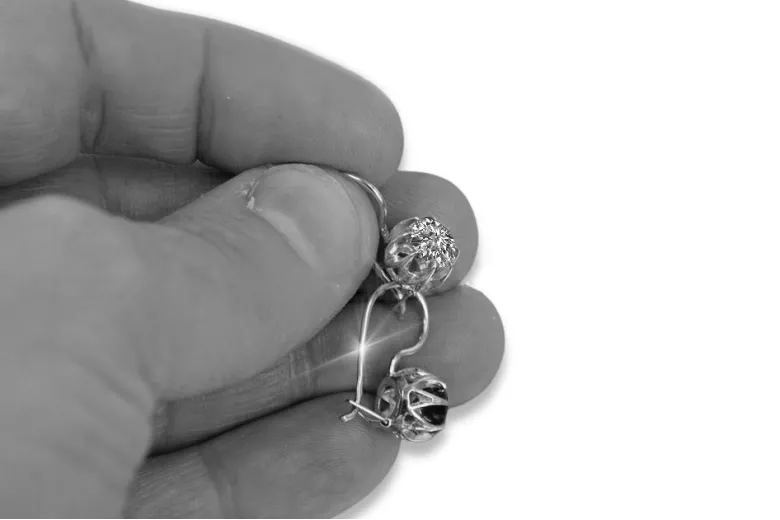 Vintage Vintage 925 Silver earrings setting vec062s