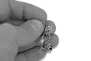 Vintage Vintage 925 Silver earrings setting vec062s