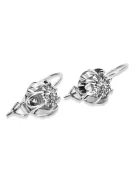 Vintage Vintage 925 Silver earrings setting vec062s