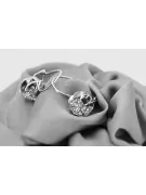 Vintage Vintage 925 Silver earrings setting vec062s