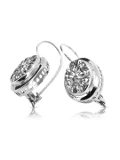 Vintage 925 Silver Setting earrings vec114s