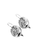 Vintage 925 Silver Setting earrings vec114s