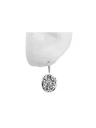 Pendientes Rusos Vintage Plata 925 Engaste vec114s