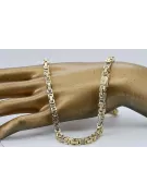 Yellow 14k 585 gold Bizantina Excellent solid bracelet cb097yw