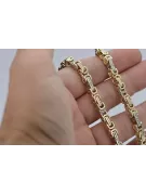 Bracelet Bizantina en or jaune 14 carats 585, excellent état, cb097yw