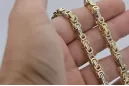 Yellow 14k 585 gold Bizantina Excellent solid bracelet cb097yw