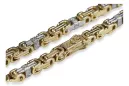 Geltona 14k 585 aukso „Bizantina Excellent“ vientisa apyrankė cb097yw