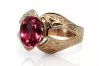 Ruby Original Vintage 14K Rose Gold Ring Vintage vrc135r