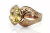 Original Vintage 14K Rose Gold Yellow Peridot Ring Vintage style vrc135r