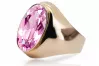 Ring Amethyst Original Vintage 14K Rose Gold Vintage craft vrc077r