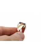 Sapphire Original Vintage 14K Rose Gold Ring Vintage Jewlery vrc077r