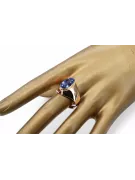Sapphire Original Vintage 14K Rose Gold Ring Vintage Jewlery vrc077r