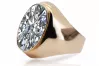 Original Vintage 14K Rose Gold Zircon Ring Vintage Jewlery vrc077r