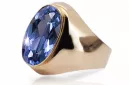 Sapphire Original Vintage 14K Rose Gold Ring Vintage Jewlery vrc077r