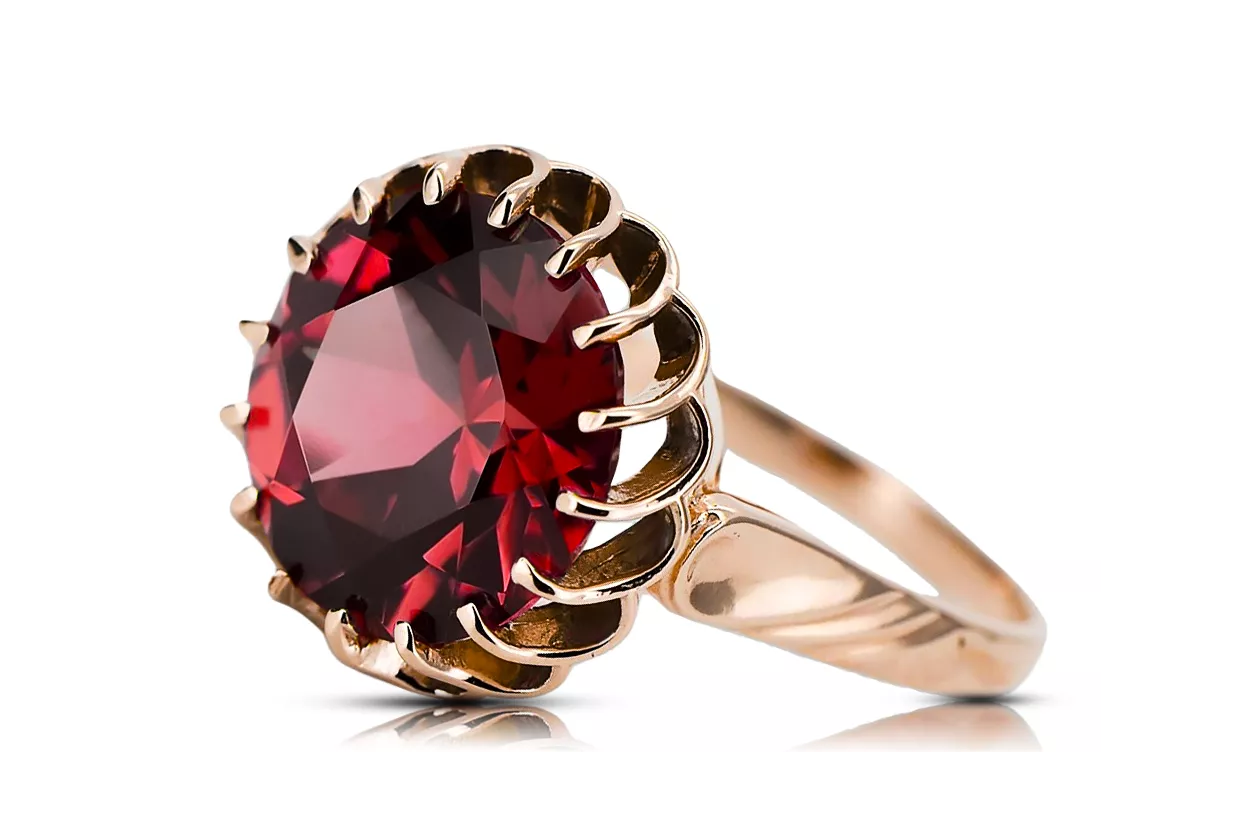 Ruby Original Vintage 14K Rose Gold Ring Vintage style vrc035r