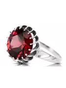 Ring Vintage craft Ruby Sterling silver 925 vrc035s