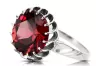 Ring Vintage craft Ruby Sterling silver 925 vrc035s