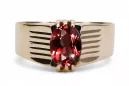 Anillo Vintage Rubí Oro rosa antiguo original de 14k vrc007r