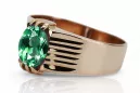 Vintage style Ring Emerald Original Vintage 14K Rose Gold vrc007r