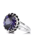 Sterling Silber 925 Alexandrit Ring Russischer Sowjetischer Vintage Stil vrc035s