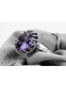 Sterling silver 925 Alexandrite ring Russian Soviet Vintage style vrc035s