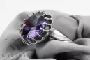 Sterling silver 925 Alexandrite ring Russian Soviet Vintage style vrc035s