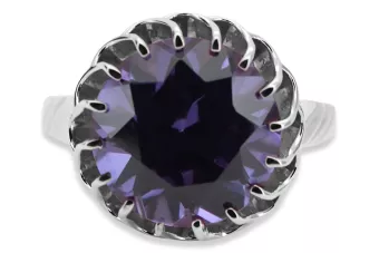 Inel din argint 925 cu alexandrit, stil rusesc sovietic vintage vrc035s