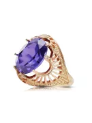 Russian Soviet rose 14k 585 gold Alexandrite Ruby Emerald Sapphire Zircon ring  vrc014