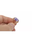 Russian Soviet rose 14k 585 gold Alexandrite Ruby Emerald Sapphire Zircon ring  vrc014