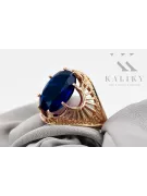Sapyras Originalus 14k rožinio aukso vintage Žiedas Vintage vrc003r