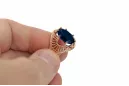 Sapyras Originalus 14k rožinio aukso vintage Žiedas Vintage vrc003r