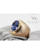 Russische Sowjetrose 14K 585 Gold Alexandrite Rubin Smaragd Saphir Zirkon Ring VRC127