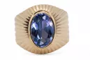 Russe soviétique rose 14k 585 or alexandrite ruby émeraude saphir zircon anneau vrc127