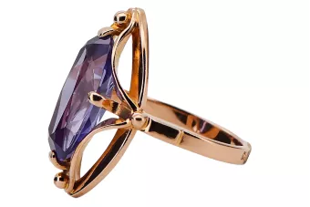 Ring Alexandrit Originales Vintage-Roségold aus 14 Karat Vintage Schmuck vrc047r