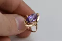 Oro rosa antiguo original de 14k Alejandrita Anillo Estilo vintage vrc047r