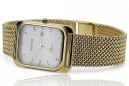 الأصفر 14k 585 Gold Men's Geneve Watch اطباء أبيض MW001YDW & MBW021Y