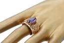 Russian Soviet rose 14k 585 gold Alexandrite Ruby Emerald Sapphire Zircon ring  vrc014