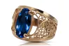 Sapphire Original Vintage 14K Rose Gold Ring Vintage vrc057r