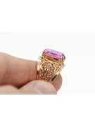 Ring Vintage craft Amethyst Original Vintage 14K Rose Gold vrc057r