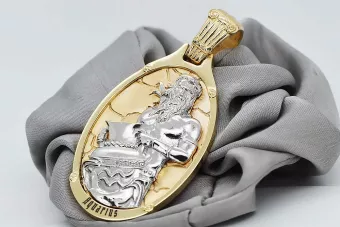 Auksinis pakabalas 14k 585 Graikijos medūzos kelias czn001yw