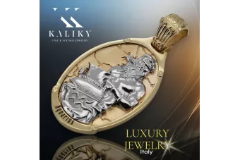 Χρυσό μενταγιόν 14Κ 585 Μέδουσα Ελληνικός δρόμος czn001yw