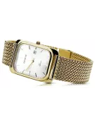 الأصفر 14k 585 Gold Men's Geneve Watch اطباء أبيض MW001YDW & MBW021Y