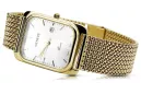 الأصفر 14k 585 Gold Men's Geneve Watch اطباء أبيض MW001YDW & MBW021Y