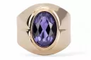 Russe rose soviétique 14k 585 or Alexandrite Ruby Emerald Sapphire Zircon ring vrc296