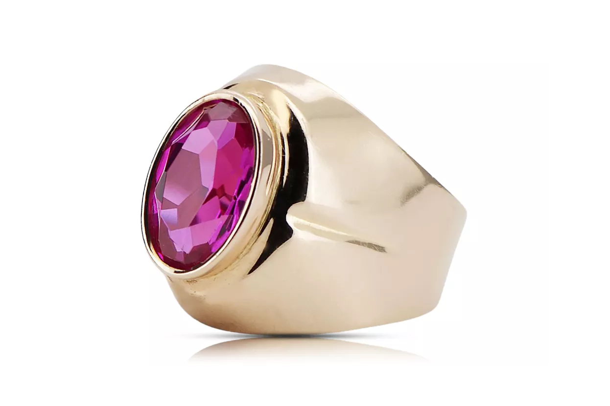 Vintage Ring Amethyst Original Vintage 14K Rose Gold vrc296r Vintage Ring Amethyst Original Vintage 14K Rose Gold vrc296r
