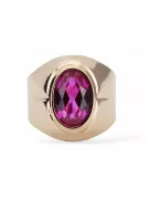 Vintage Ring Amethyst Original Vintage 14K Rose Gold vrc296r