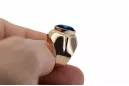 Žiedas Sapyras Originalus 14k rožinio aukso vintage Vintage vrc296r