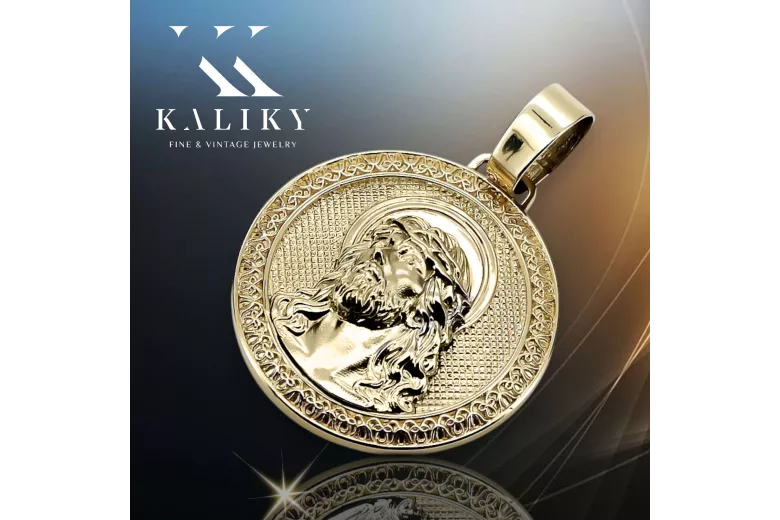 Jezus medallion icon pendant ★ zlotychlopak.pl ★ Gold 585 333 low price